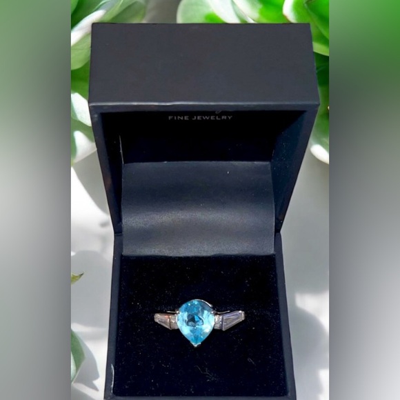 925 aqua ring - Picture 1 of 7